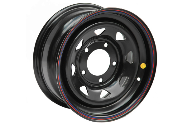 Диск УАЗ стальной черный 5x139,7 10xR15 d110 ET-44 (треуг. мелкий)