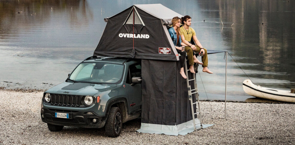 Тамбур к палатке AUTOHOME OVERLAND SMALL SAFARI EXPLORER, тент зеленый, до 220 см