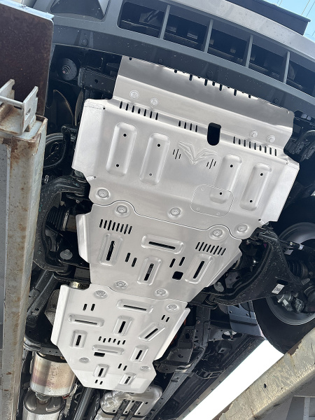 Защита Falcon радиатора, картера, РК, КПП для GWM TANK 400 (базовая версия), алюминий, 8 мм