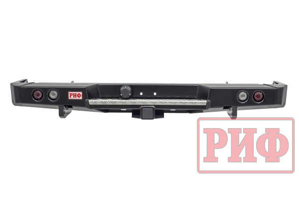 Бампер РИФ силовой задний Toyota Land Cruiser 78 2007+ с квадратом под фаркоп и фонарями стандарт Бампер РИФ силовой задний Toyota Land Cruiser 78 2007+ с квадратом под фаркоп и фонарями стандарт