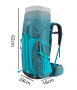 9 Рюкзак туристический Naturehike 45L, голубой 9 Рюкзак туристический Naturehike 45L, голубой