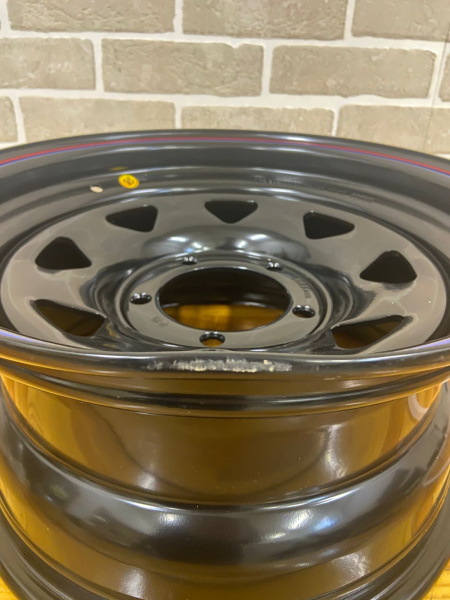 4 Диск усиленный УАЗ стальной черный 5x139,7 8xR16 d110 ET+15 (треуг. мелкий)(уценка) 4 Диск усиленный УАЗ стальной черный 5x139,7 8xR16 d110 ET+15 (треуг. мелкий)(уценка)