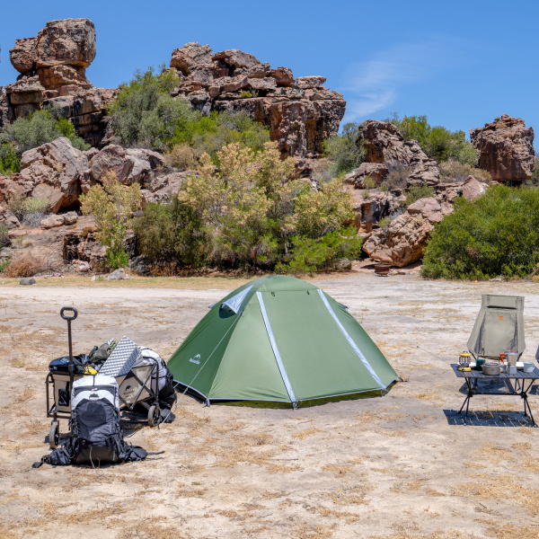 Палатка Naturehike Bleik Series 3-местная, тип B, алюминиевый каркас, зеленая