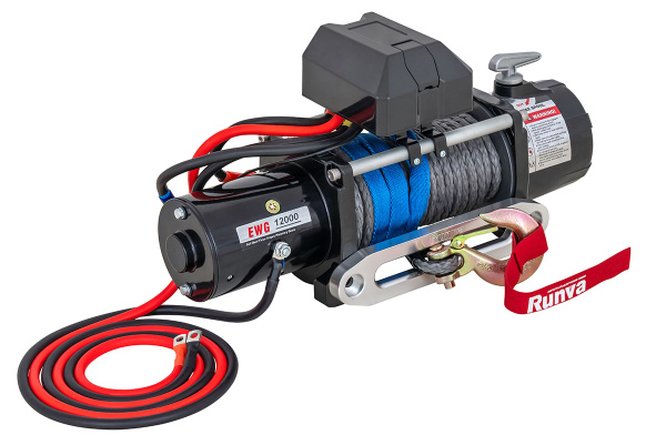 Лебёдка электрическая 12V Magnum 12000 lbs 5700 кг (синтетический трос) Лебёдка электрическая 12V Magnum 12000 lbs 5700 кг (синтетический трос)