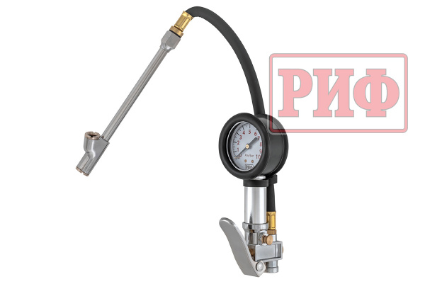 Пистолет для подкачки колес с манометром РИФ от 0 до 10 атм. Пистолет для подкачки колес с манометром РИФ от 0 до 10 атм.