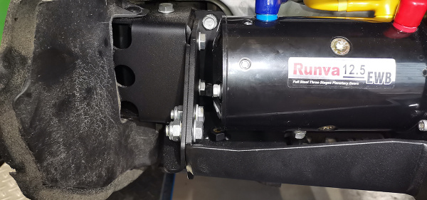 Площадка РИФ под лебёдку в штатный бампер Haval H9 2024+