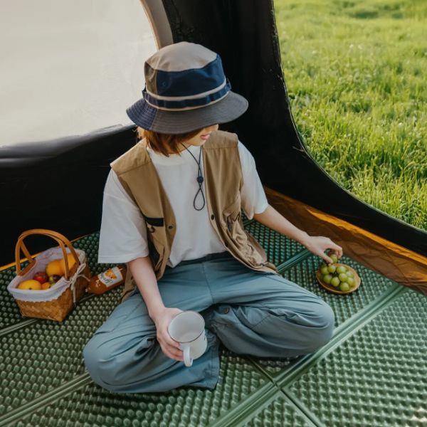 Коврик туристический Naturehike двойной 200х120х1.8 см. IXPE, зеленый