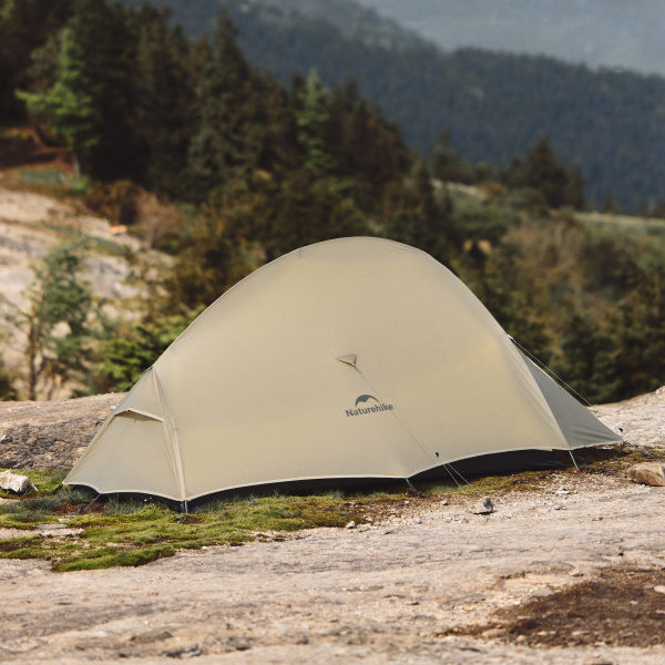 Палатка Naturehike Cloud Up Pro Si 1-местная, алюминиевый каркас, сверхлегкая, хаки