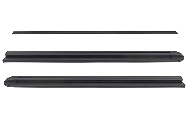 Крышка кузова РИФ для Sollers ST6 / JAC T6, роллета раздвижная 1538х1606 мм, алюминиевая, черная