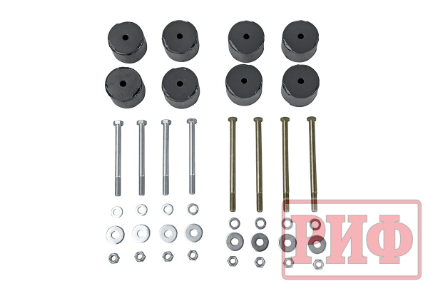 Проставки РИФ для лифта кузова 50 мм ГАЗ Соболь (к-т 8 шт.) с крепежом Проставки РИФ для лифта кузова 50 мм ГАЗ Соболь (к-т 8 шт.) с крепежом