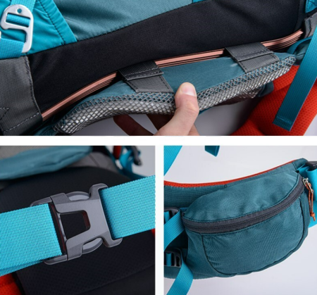 10Рюкзак туристический Naturehike 45L, черный 10Рюкзак туристический Naturehike 45L, черный