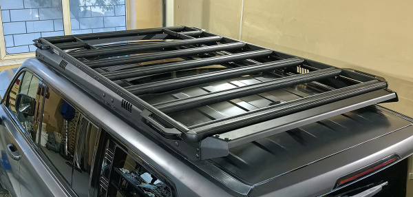 Багажник экспедиционный (платформа) алюминиевый РИФ 1300x2080 мм для Haval H9 2024+ (с крепежом)