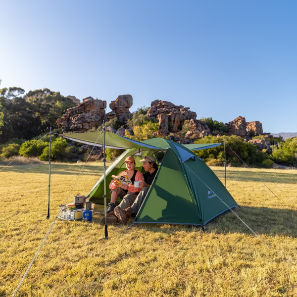 Палатка Naturehike Bleik Series 3-местная, тип B, алюминиевый каркас, зеленая