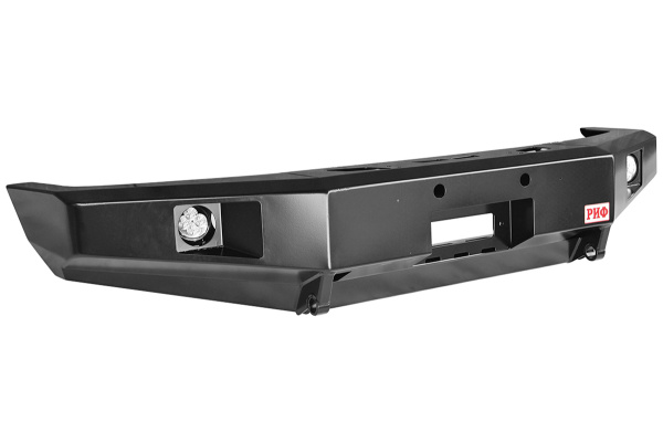 Бампер РИФ передний Toyota Land Cruiser 76/78/79 2007-2024 c доп. фарами с площадкой под лебедку