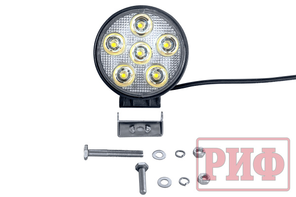 Фара светодиодная рабочего света РИФ D116 мм 18W Фара светодиодная рабочего света РИФ D116 мм 18W