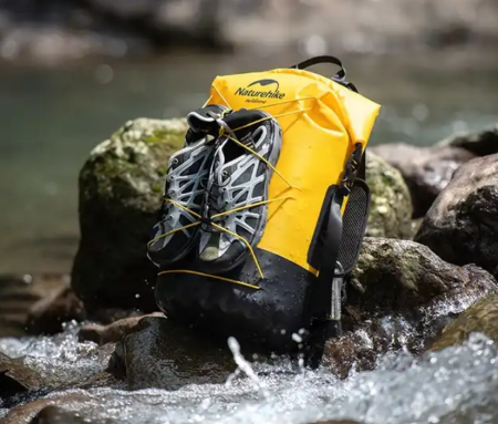 7 Рюкзак туристический Naturehike 40 л, ПВХ, желтый 7 Рюкзак туристический Naturehike 40 л, ПВХ, желтый