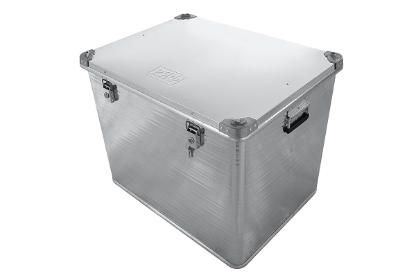 Ящик алюминиевый РИФ усиленный с замком 782х585х622 мм (ДхШхВ) (уценка)