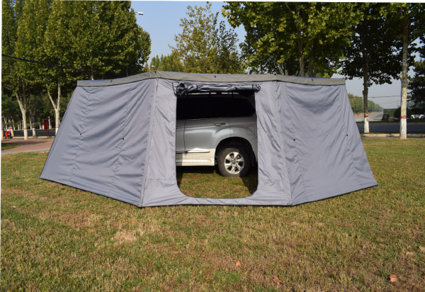 Стенки к автомобильной веерной маркизе (тамбур) РИФ 2.3х2 м, (левые) увеличенные