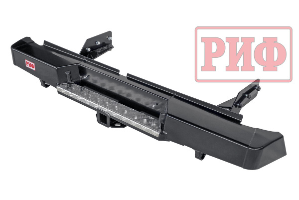 Бампер РИФ силовой задний Mitsubishi L200 2019+ с квадратом под фаркоп Бампер РИФ силовой задний Mitsubishi L200 2019+ с квадратом под фаркоп