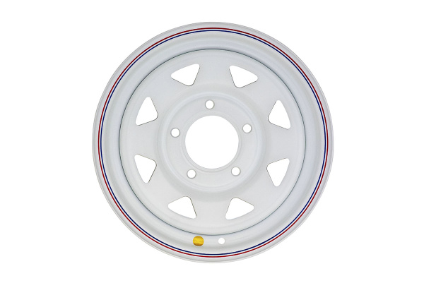 Диск усиленный для ВАЗ НИВА стальной белый 5x139,7 7xR15 d98,5 ET+25 (треугольник)