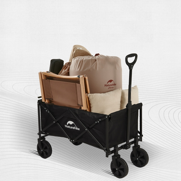 Тележка туристическая Naturehike Light 98х50х56 см, 100 л., черная