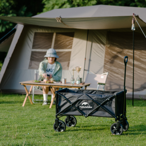 Тележка туристическая Naturehike Light 98х50х56 см, 100 л., черная