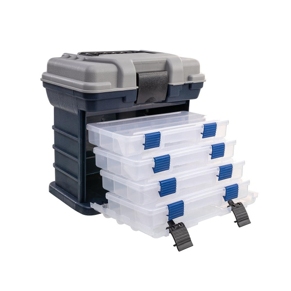 1 Ящик Premier Fishing для приманок 27х17.5х26.5 см, серый 1 Ящик Premier Fishing для приманок 27х17.5х26.5 см, серый