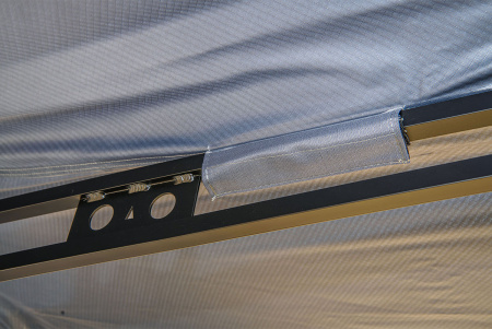 Маркиза автомобильная РИФ веерная, безопорная 2х2,3 м (левая) Маркиза автомобильная РИФ веерная, безопорная 2х2,3 м (левая)