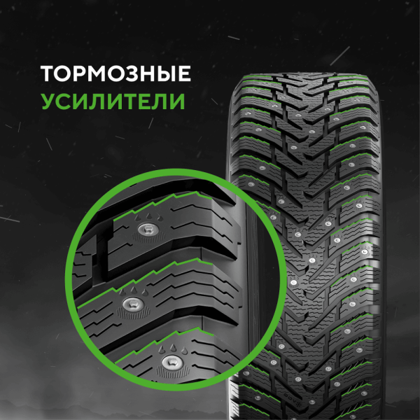 Шина IKON Tyres 235/65 R18 110T XL Character Ice 8 SUV Studded (Nordman 8 SUV) шипованные