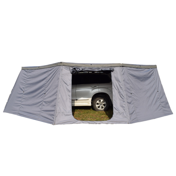 Стенки к автомобильной веерной маркизе (тамбур) РИФ 2.3х2 м, (левые) увеличенные