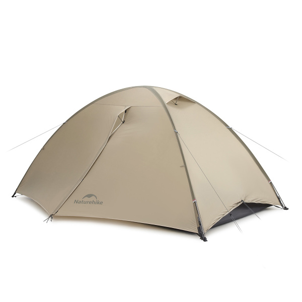 Палатка Naturehike Jiling PRO 2-местная, алюминиевый каркас, сверхлегкая, светло-коричневая