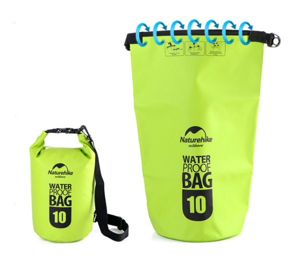 1 Гермосумка 500D Naturehike 10 л. (зелёный) 1 Гермосумка 500D Naturehike 10 л. (зелёный)