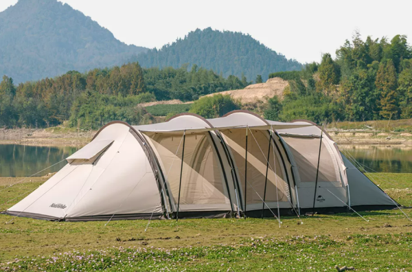 Палатка Naturehike Cloud Vessel Tunnel UPF 50+ 5-6 местная L, песочный