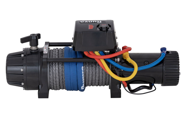 Лебёдка электрическая 12V Runva 9500 lbs 4350 кг влагозащищенная, синтетический трос Лебёдка электрическая 12V Runva 9500 lbs 4350 кг влагозащищенная, синтетический трос