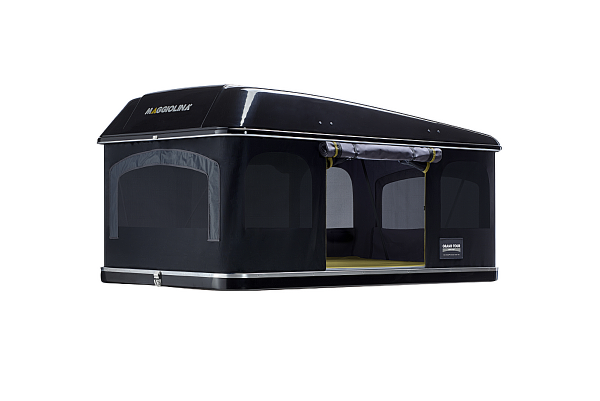 Палатка на крышу автомобиля AUTOHOME MAGGIOLINA GRAND TOUR SMALL 360 BLACK STORM, чёрный тент Палатка на крышу автомобиля AUTOHOME MAGGIOLINA GRAND TOUR SMALL 360 BLACK STORM, чёрный тент