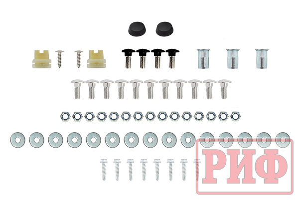 Бампер РИФ силовой передний для ГАЗ Соболь NN 4x4 под штатные фары, стандарт
