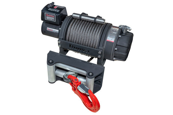 Лебёдка электрическая 24V Runva EWB33000S24V влагозащищенная, стальной трос
