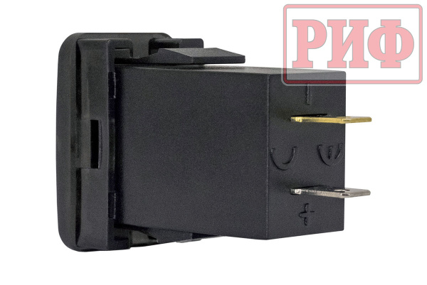 Розетка USB Type C, QC 3.0 с вольтметром для Toyota 32x20 Розетка USB Type C, QC 3.0 с вольтметром для Toyota 32x20