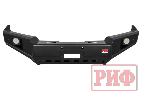 Бампер РИФ силовой передний TLC 200 2007-2015 c доп. фарами и защитой бачка омывателя Бампер РИФ силовой передний TLC 200 2007-2015 c доп. фарами и защитой бачка омывателя
