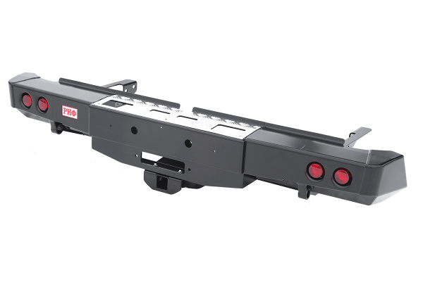 Бампер РИФ задний Toyota Hilux 2015+ с площадкой под лебёдку, квадратом под фаркоп и фонарями Бампер РИФ задний Toyota Hilux 2015+ с площадкой под лебёдку, квадратом под фаркоп и фонарями