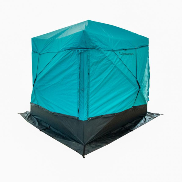 4 Шатер СЛЕДОПЫТ быстросборный, 2,1х2,1 м, h-2,05 м, S по полу 4,4 кв.м, цв. WATERFALL 4 Шатер СЛЕДОПЫТ быстросборный, 2,1х2,1 м, h-2,05 м, S по полу 4,4 кв.м, цв. WATERFALL