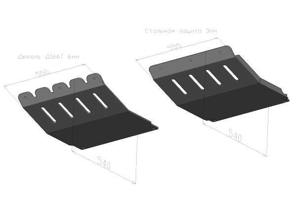 Защита радиатора L200 NEW под бампер РИФ(сталь) Защита радиатора L200 NEW под бампер РИФ(сталь)