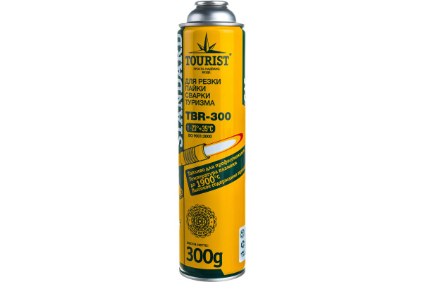 Баллон газовый резьбовой TOURIST STANDARD для портативных приборов 300 г Баллон газовый резьбовой TOURIST STANDARD для портативных приборов 300 г