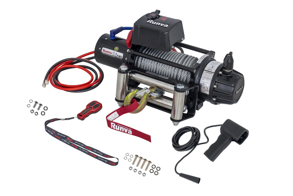 Лебёдка электрическая 12V Runva 11000 lbs 5000 кг (влагозащищенная) Лебёдка электрическая 12V Runva 11000 lbs 5000 кг (влагозащищенная)
