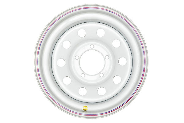 Диск УАЗ крашеный белый 5x139,7 8xR16 d110 Диск УАЗ крашеный белый 5x139,7 8xR16 d110