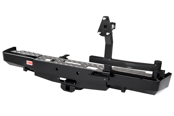 Бампер РИФ задний ГАЗ Соболь с площадкой под лебёдку, квадратом под фаркоп и калиткой Бампер РИФ задний ГАЗ Соболь с площадкой под лебёдку, квадратом под фаркоп и калиткой