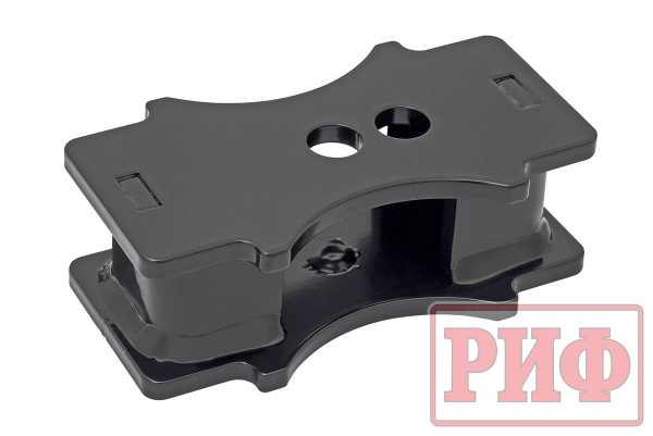 Проставка РИФ рессора-мост H=60 мм (отв.14,5 мм, ось 13 мм)