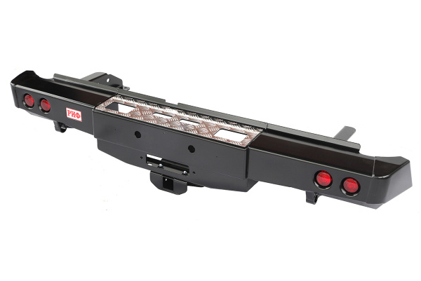 Бампер РИФ задний Nissan Navara D40 2010+ с площадкой под лебёдку, квадратом под фаркоп и фонарями Бампер РИФ задний Nissan Navara D40 2010+ с площадкой под лебёдку, квадратом под фаркоп и фонарями