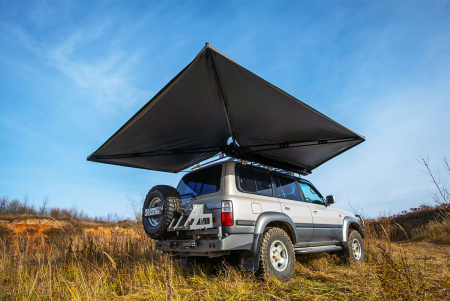 Маркиза автомобильная РИФ веерная, безопорная 2х2,3 м (правая) Маркиза автомобильная РИФ веерная, безопорная 2х2,3 м (правая)