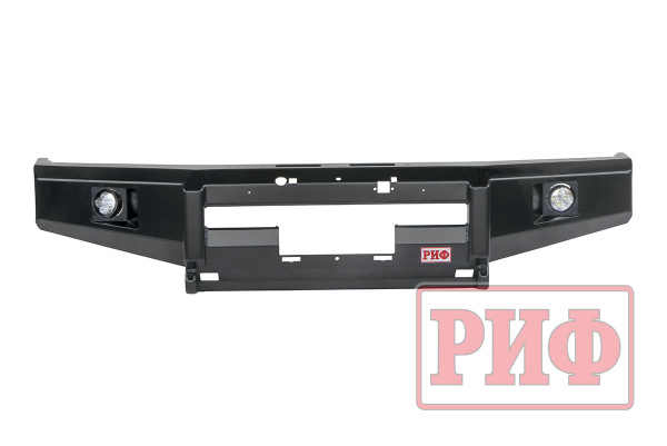 Бампер РИФ передний Toyota Land Cruiser 76/78 2007+ c доп. фарами, под штатную лебедку и расширители Бампер РИФ передний Toyota Land Cruiser 76/78 2007+ c доп. фарами, под штатную лебедку и расширители